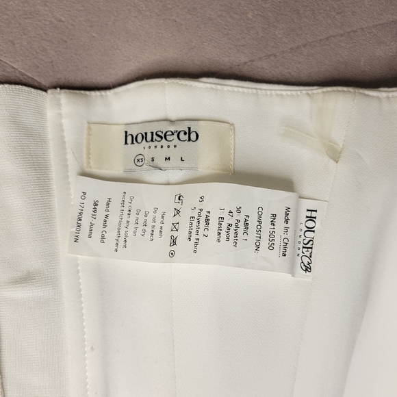 House of CB Juana White Shaped Top Boned Corset - Picture 15 of 15